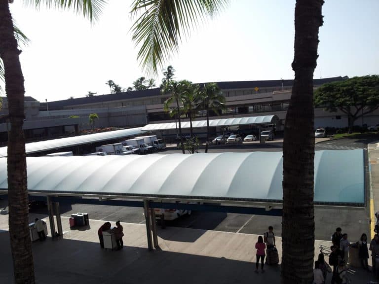 HNL International Arrivals Canopies